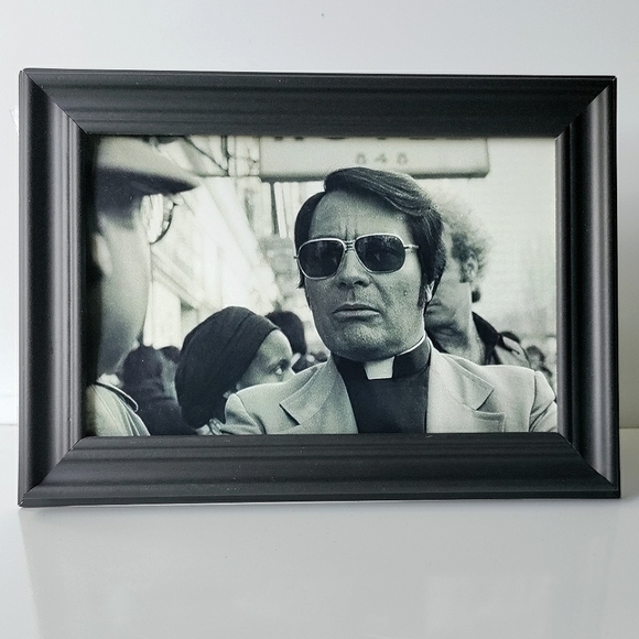 Jonestown Jim Jones Photo Serial Killer Framed Photo Horror Gothic Dark - Picture 3 of 7